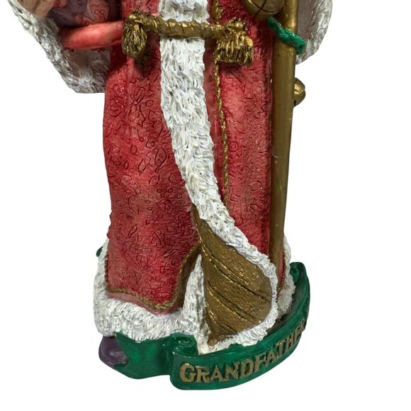Santa's Magical Toyshop Grandfather Frost Russian Santa Matryoshka Gold Staff - Picture 3 of 14